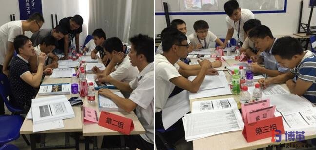 精益設備管理培訓現場分組討論中 精益設備管理培訓現場分組討論中